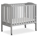 2 in 1 Folding Portable Crib - Grey