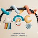 Unisex Bitzy Spiral Stroller & Car Seat Toy - Rainbow