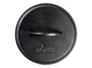 8" Cast Iron Round Flat Grill Press - Black
