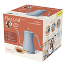 Beautiful 1-Liter Electric Gooseneck Kettle 1200 W, Cornflower Blue