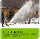 12" Brushless Snow Shovel with Light Kit: 24V Lithium Ion, Adjustable Handle