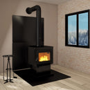Imperial 42 in. W X 32 in. L Black Stove Board