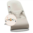 Bouncer Bliss - 3D Jersey Light Beige with Toy Bar and Googly Eyes