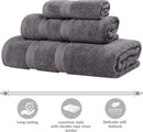 Cotton Bath Towel Set - Grey