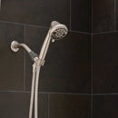 Oxygenics PowerFlow Brushed Nickel ABS Plastic 3 settings Handheld Showerhead 1.75 gpm
