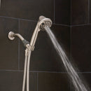 Oxygenics PowerFlow Brushed Nickel ABS Plastic 3 settings Handheld Showerhead 1.75 gpm