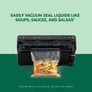 Elite All-in-One Liquid Plus Vacuum Sealer with Bags and Roll Black