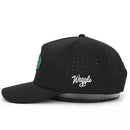 Snapback Golf Hat - Black