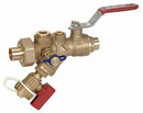 NuTech 3/4 in Lever Combination Strainer/Ball Valve Sweat x Sweat - SV1E-075S-075S