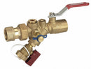 NuTech 3/4 in Lever Combination Strainer/Ball Valve FNPT x FNPT - SV1E-075F-075F