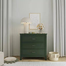 Charlie 3-Drawer Dresser - Forest Green