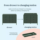 Birdie 6-Drawer Dresser - Forest Green