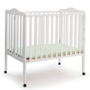 Folding Portable Mini Baby Crib - White
