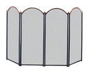 Panacea Black/Gray Antique Brass Fireplace Screen