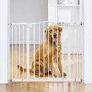 Auto Close Baby Gate for Pets - White