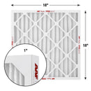AAF Flanders PREpleat LPD SC M10 18 in. W X 18 in. H X 1 in. Synthetic 10 MERV Pleated Air Filter 1, Pack of 12