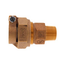 Legend Valve 1 in. MNPT Pattern X 3/4 in. D CTS Pack Joint Bronze Reducing Adapter