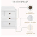 4 Drawer Dresser with Changing Top and Interlocking Drawers