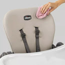 Polly Space Saving Fold Highchair - Taupe