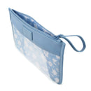 Leatherette Snack Pouch Sack 2pk - Powder Blue Floral