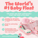 Baby Pool Float with Canopy - Pink Flamingo