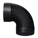 Imperial 6 in. D X 6 in. D 90 deg Galvanized Steel Stove Pipe Elbow, Pack of 4