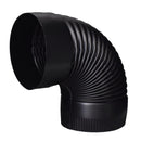 Imperial 6 in. D X 6 in. D 90 deg Galvanized Steel Stove Pipe Elbow, Pack of 4