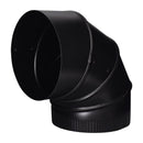 Imperial 8 in. D X 8 in. D Adjustable 90 deg Galvanized Steel Stove Pipe Elbow, Pack of 4