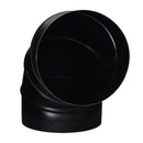 Imperial 8 in. D X 8 in. D Adjustable 90 deg Galvanized Steel Stove Pipe Elbow, Pack of 4