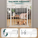 Extra Wide Pressure Mount Dog Gate - White