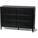 Aster 6 Drawer Dresser - Black