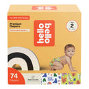 Premium Baby Diapers - Size 2, 74 Diapers