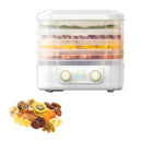 TNTANTS Food Dehydrator Machine, 6 Stackable BPA-Free Trays, with Digital Adjustable 48H Timer & 176℉ Temperature Control, Dryer for Fruit, Herbs, Meat, Veggies and Pet Treats(White)