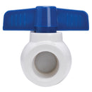 Homewerks 1-1/4 in. PVC FIP Ball Valve Full Port Quarter-Turn Lever For Non-Potable Water
