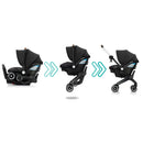 Shyft DualRide Travel System with Carryall Storage - Sylva Pink