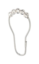 iDesign Chrome Silver Metal Shower Curtain Rings 12 pk, Pack of 6