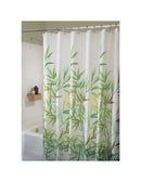 iDesign 72 in. H X 72 in. W Green Anzu Bamboo Leaves Shower Curtain Polyester, Pack of 2