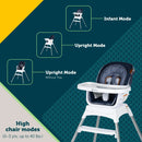 Grow and Go Rotating High Chair - Navy Ink