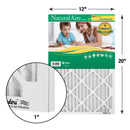 NaturalAire 12 in. W X 20 in. H X 1 in. Synthetic 8 MERV Pleated Air Filter 1 pk, Pack of 12