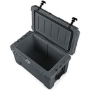 45 Quart Portable Hard Cooler Insulated Ice Chest Keeps Cool for Up to 6 Days-Gray