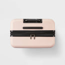Hardside Large Checked Suitcase - Pink