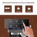 Espresso Machine with Grinder - Silver & Black