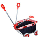 Lissi: Baby Doll Pull Cart in Navy & Red, Kids Ages 3+