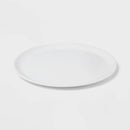 14"x14" Melamine Round Serving Plate White