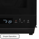 HomeCHEF .7 Cu. Ft. 7-in-1 Compact Oven with Steam and Convection - Black
