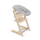 Tripp Trapp High Chair Complete with Newborn Set Bundle - Natural w/ Nordic Grey Cushion