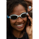 Speedo Adult Hydrofusion Pro Swim Goggles - White/Blue