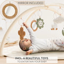 Baby Play Gym - Soft Cotton Mat with 6 Toys