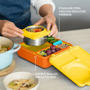 Insulated Bento Lunch Box with Thermos Food Jar - Sunshine