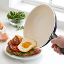 Ceramic Nonstick Frypan with Spatula - Black